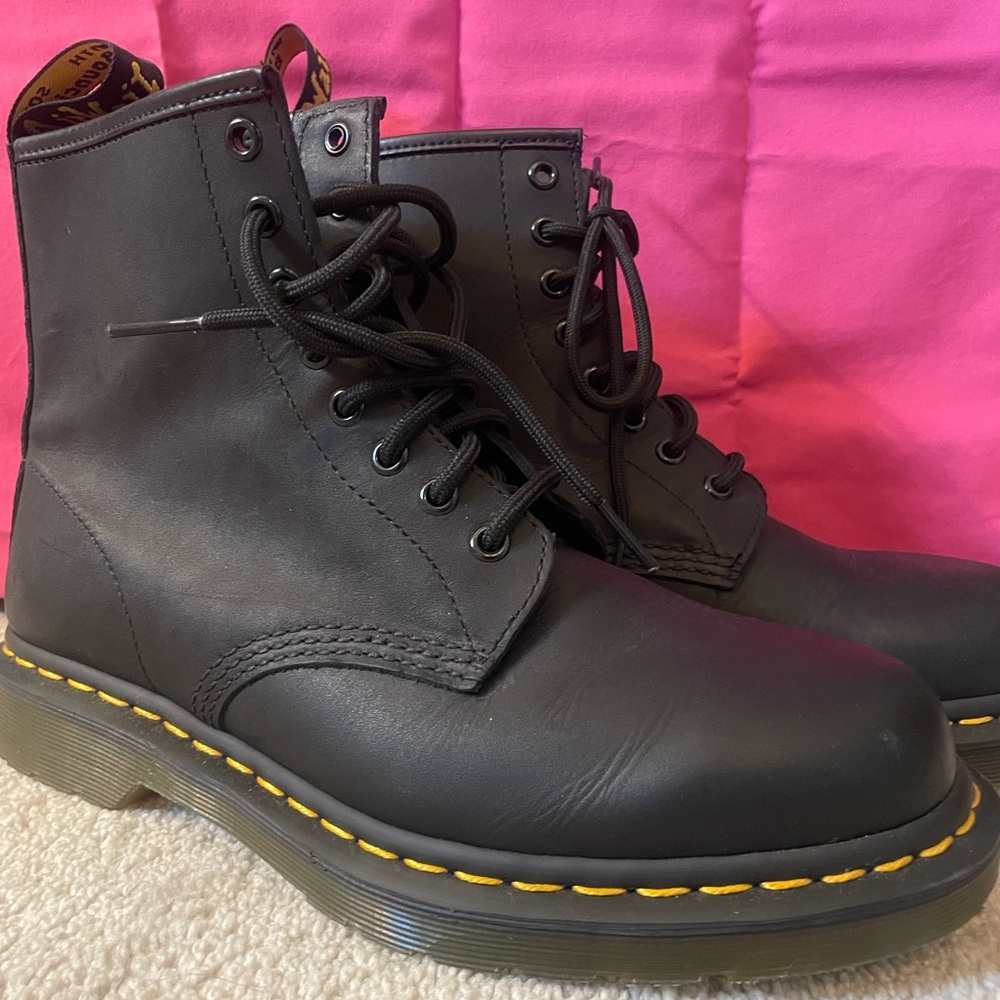 Dr. Martens 1460 Greasy Leather Black Boots